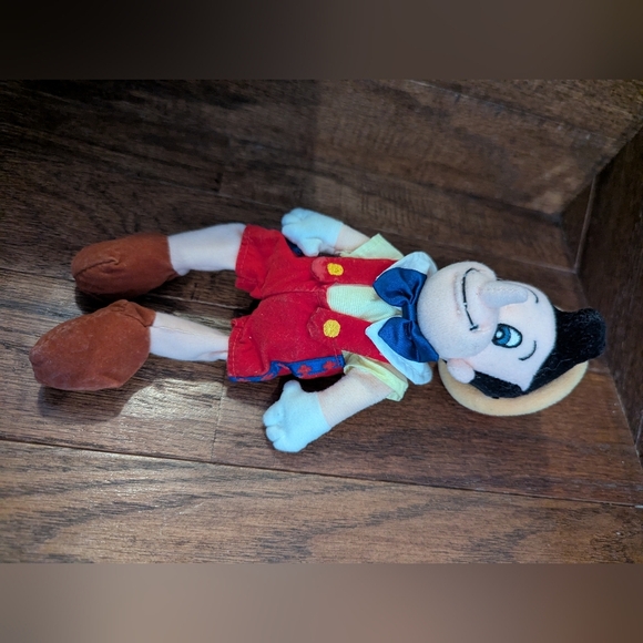 Disney Store Pinocchio Mini Bean Bag Plush Pinocchio Plush Toy - Red and Blue 10 - Picture 5 of 7